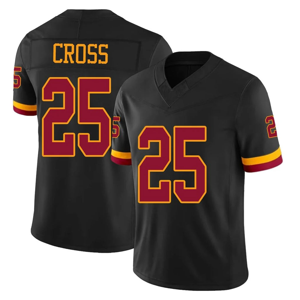 W.Commanders #25 Nick Cross Player Black Limited Vapor Home Game Ddoa Stitched Jerseys
