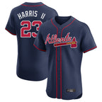 A.Braves #23 Michael Harris II Player Navy Limited Elite Home Game Ddoa Stitched Jerseys