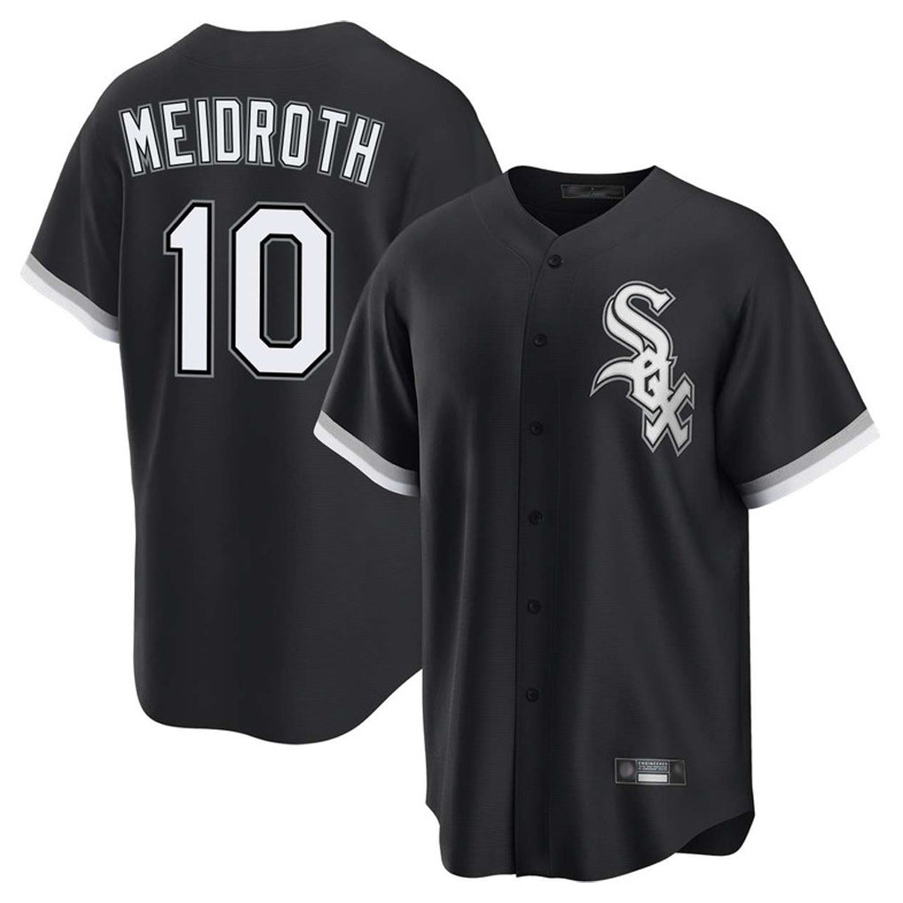 C.White Sox #10 Chase Meidroth Player Black Home Game Ddoa Stitched Jerseys