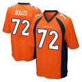 D.Broncos #72 Garett Bolles Player Orange Color Home Game Ddoa Stitched Jerseys