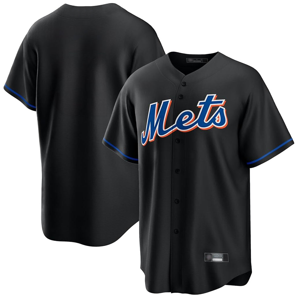 NY.Mets ## Mets Blank Player Black Replica Home Game Ddoa Stitched Jerseys