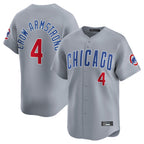 C.Cubs #4 Pete Crow-Armstrong Player Gray Road Limited Home Ddoa Stitched Jerseys
