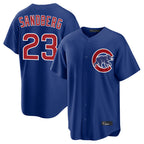 C.Cubs #23 Ryne Sandberg Player Royal Home Game Ddoa Stitched Jerseys