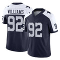 D.Cowboys #92 Quinnen Williams Player Navy-White Limited Alternate Vapor F.U.S.E. Home Game Ddoa Stitched Jerseys