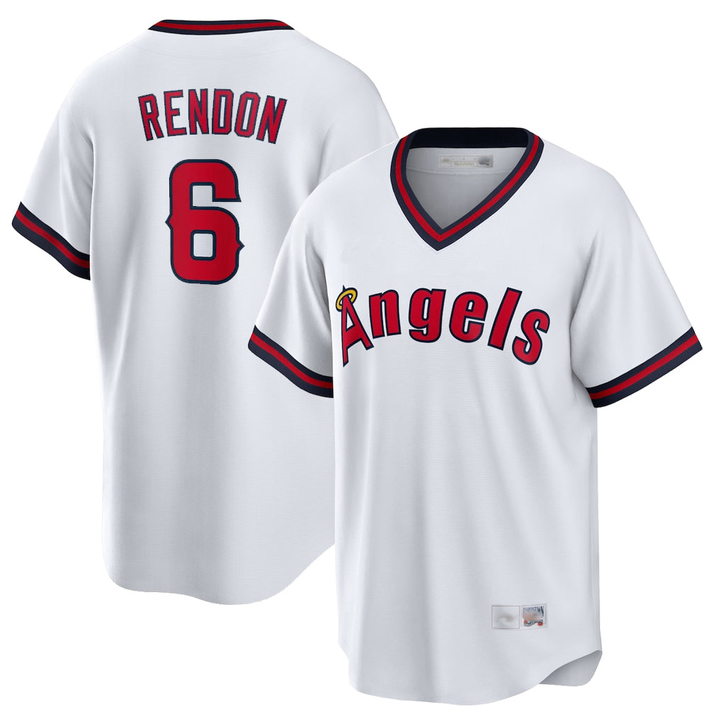 LA.Angels #6 Anthony Rendon Player White T-shirt Home Game Ddoa Stitched Jerseys