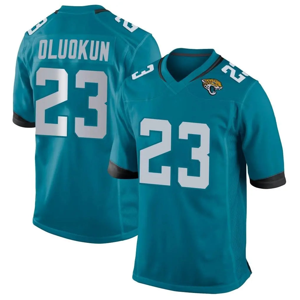 J.Jaguars #23 Foyesade Oluokun Player Teal Home Game Ddoa Stitched Jerseys