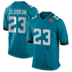 J.Jaguars #23 Foyesade Oluokun Player Teal Home Game Ddoa Stitched Jerseys