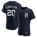 D.Tigers #20 Spencer Torkelson Player Navy Limited Elite Home Ddoa Stitched Jerseys