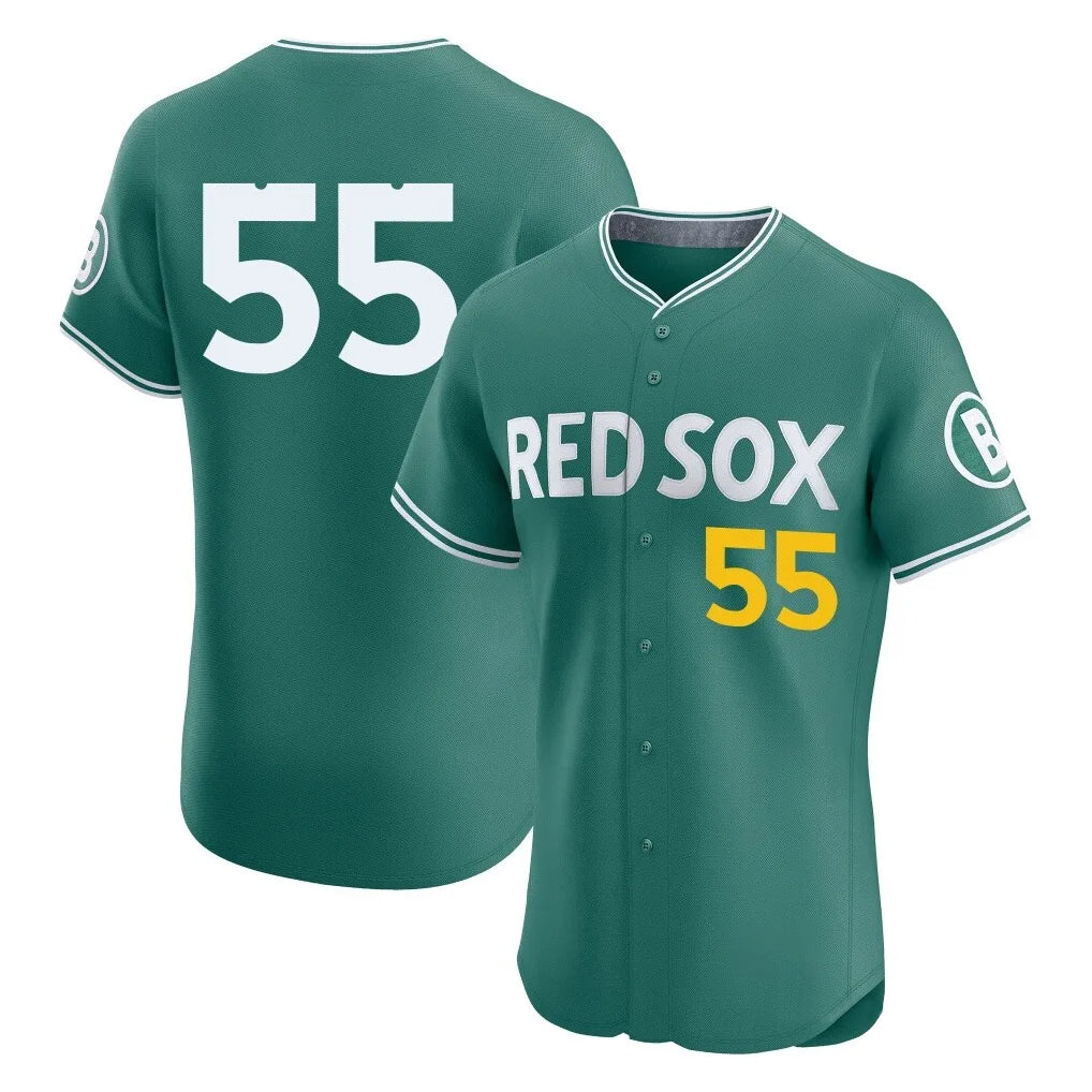 B.Red Sox #55 Ranger Su¨¢rez Player Green City Connect Limited Elite Home Game Ddoa Stitched Jerseys