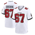 TB.Buccaneers #67 Luke Goedeke Player White Home Game Ddoa Stitched Jerseys