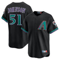 A.Diamondbacks #51 Randy Johnson Player Black Throwback Cooperstown Collection Limited Ddoa Stitched Jerseys