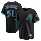 A.Diamondbacks #51 Randy Johnson Player Black Throwback Cooperstown Collection Limited Ddoa Stitched Jerseys