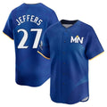 M.Twins #27 Ryan Jeffers Player Royal City Connect Limited Home Ddoa Stitched Jerseys