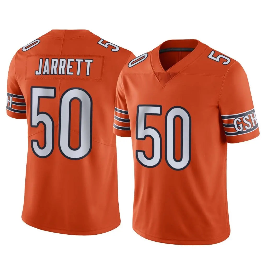 C.Bears #50 Grady Jarrett Player Orange Alternate Vapor Limited Home Game Ddoa Stitched Jerseys