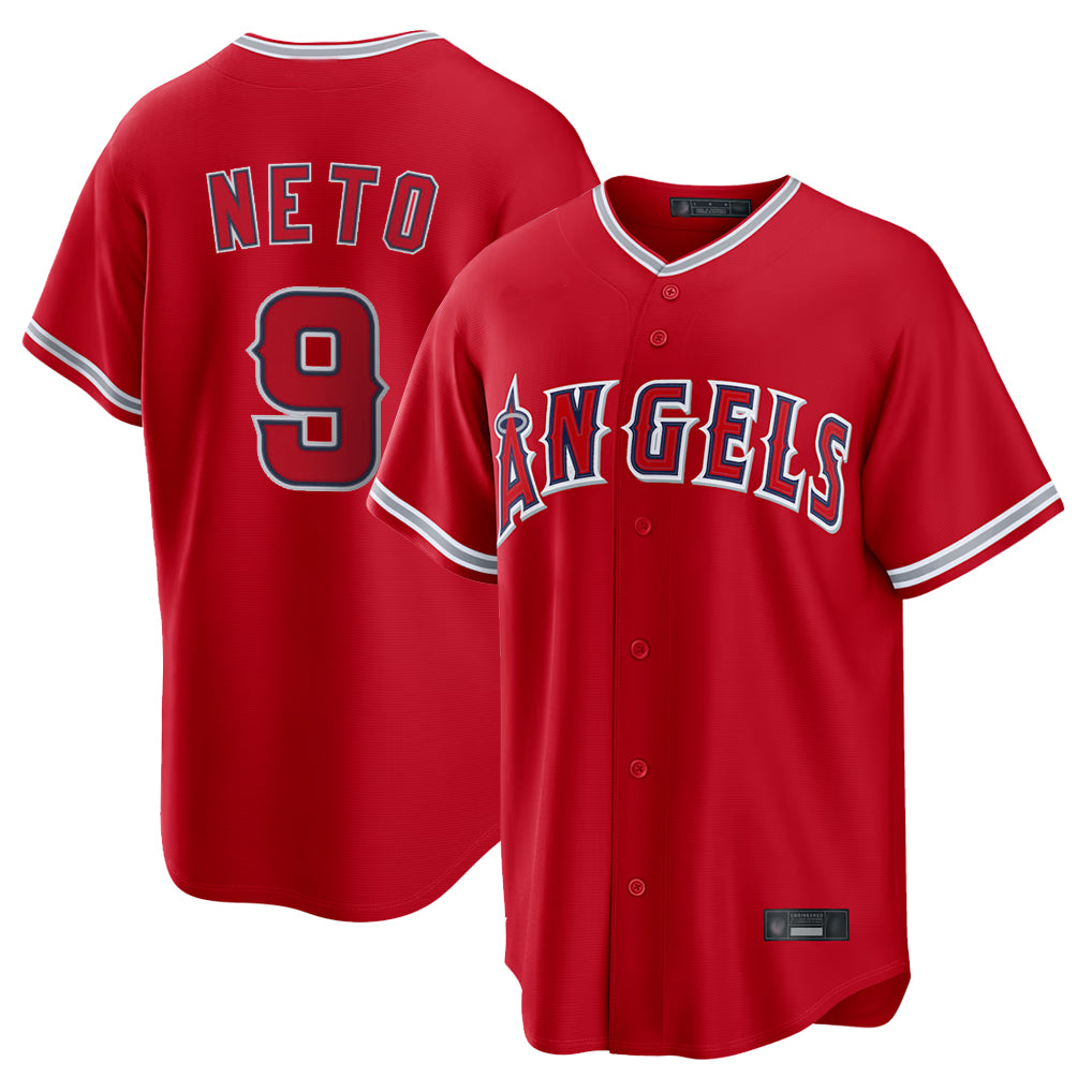 LA.Angels #9 Zach Neto Player Red Home Game Ddoa Stitched Jerseys