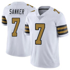 NO.Saints #7 Jonas Sanker Player White Limited Color Rush Home Game Ddoa Stitched Jerseys