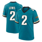 J.Jaguars #2 Jourdan Lewis Player Teal Prowler Throwback Limited Home Game Ddoa Stitched Jerseys