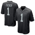 LV.Raiders #1 Tre Tucker Player Black Home Game Ddoa Stitched Jerseys