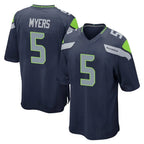S.Seahawks #5 Jason Myers Player Navy Home Game Ddoa Stitched Jerseys