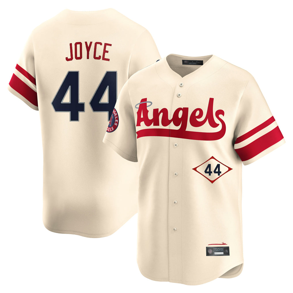 LA.Angels #44 Ben Joyce Player Cream City Connect Limited Home Ddoa Stitched Jerseys