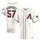 A.Diamondbacks #57 Eduardo Rodriguez Player Cream Limited Home Game Ddoa Stitched Jerseys