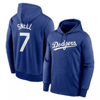 LA.Dodgers #7 Blake Snell Player Blue Limited Hoodie Ddoa Stitched Jerseys