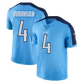 T.Titans #4 Wan'Dale Robinson Player Light Blue Limited Color Rush Home Game Ddoa Stitched Jerseys
