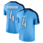 T.Titans #4 Wan'Dale Robinson Player Light Blue Limited Color Rush Home Game Ddoa Stitched Jerseys