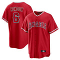 LA.Angels #6 Anthony Rendon Player Red Home Game Ddoa Stitched Jerseys