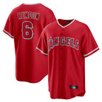 LA.Angels #6 Anthony Rendon Player Red Home Game Ddoa Stitched Jerseys