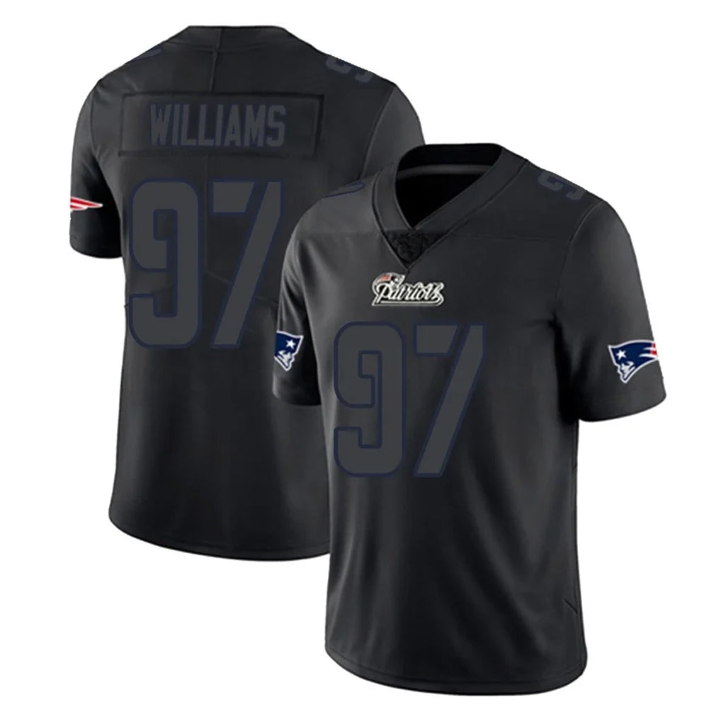 NE.Patriots #97 Milton Williams Player Black Impact LImited Home Game Ddoa Stitched Jerseys