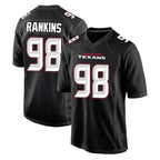 H.Texans #98 Sheldon Rankins Player Carbon Black Fashion Home Game Ddoa Stitched Jerseys