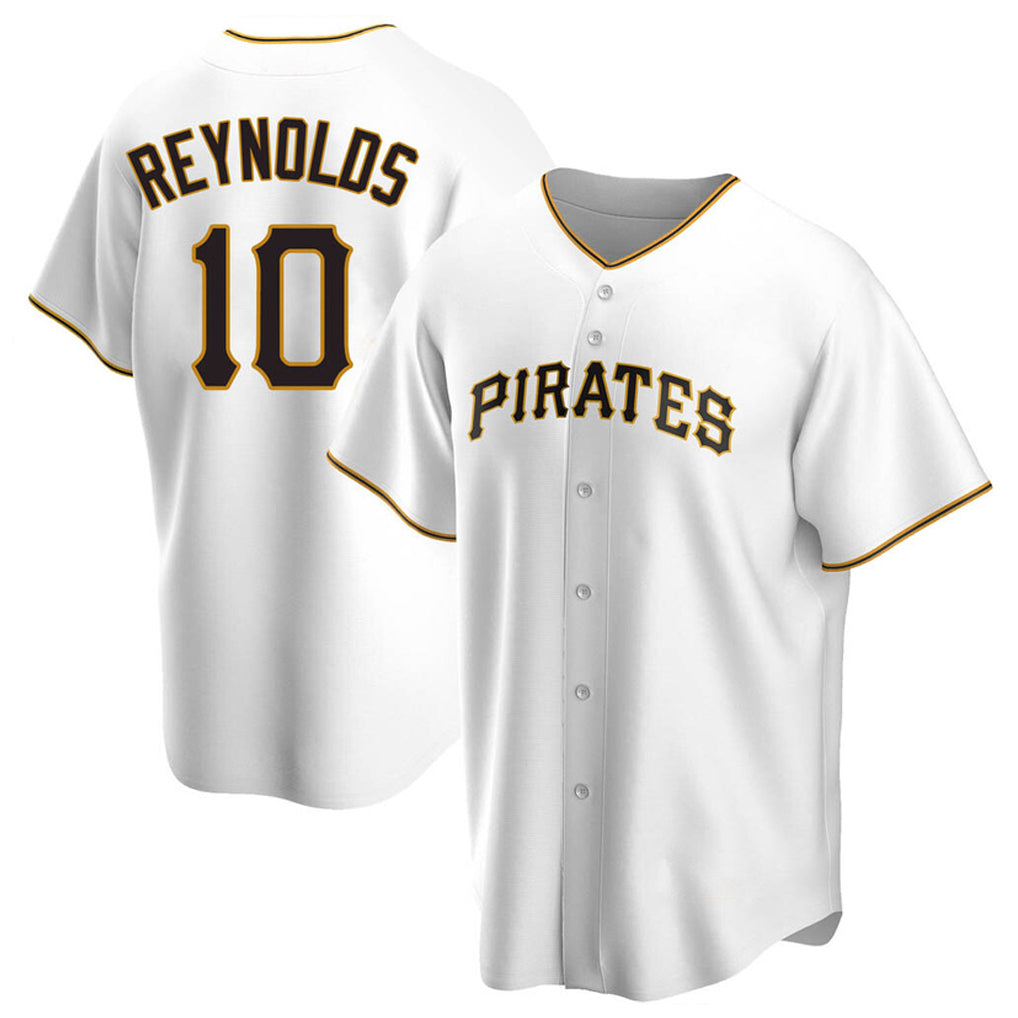 P.Pirates #10 Bryan Reynolds Player White Home Game Ddoa Stitched Jerseys