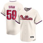 P.Phillies #59 Jhoan Duran Player Cream Home Limited Ddoa Stitched Jerseys
