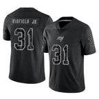 TB.Buccaneers #31 Antoine Winfield Jr. Player Black Reflective Limited Home Game Ddoa Stitched Jerseys