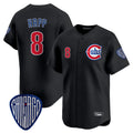 C.Cubs #8 Ian Happ Player Black Vapor Premier Limited Home Ddoa Stitched Jerseys