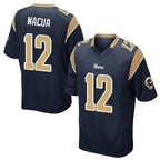 LA.Rams #12 Puka Nacua Player Navy Home Game Ddoa Stitched Jerseys