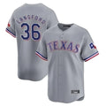 T.Rangers #36 Wyatt Langford Player Gray Home Limited Ddoa Stitched Jerseys