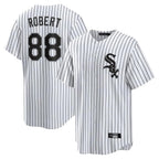 C.White Sox #88 Luis Robert Jr Player White Stripe Home Game Ddoa Stitched Jerseys