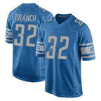 D.Lions #32 Brian Branch Player Blue Home Game Ddoa Stitched Jerseys