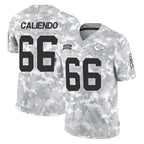 KC.Chiefs #66 Mike Caliendo Player Arctic Camo Salute To Service Limited Game Stitched Jerseys