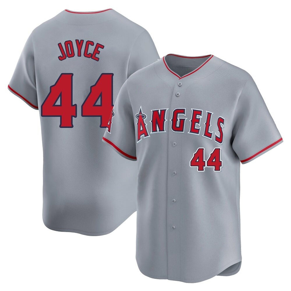 LA.Angels #44 Ben Joyce Player Gray Home Limited Ddoa Stitched Jerseys