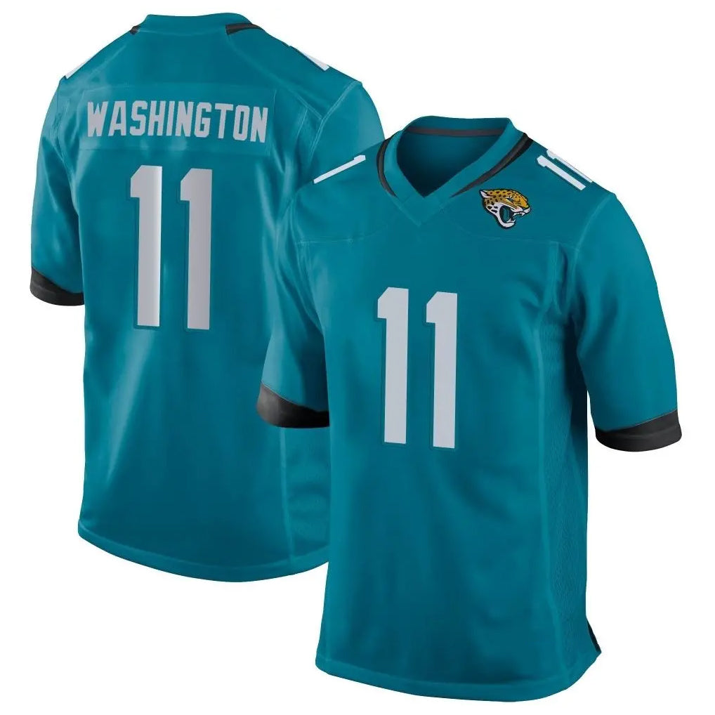 J.Jaguars #11 Parker Washington Player Teal Home Game Ddoa Stitched Jerseys