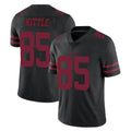 SF.49ers #85 George Kittle Player Black Alternate Limited Vapor Untouchable Home Game Ddoa Stitched Jerseys