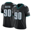 P.Eagles #90 Jordan Davis Player Black Limited Vapor F.U.S.E. Home Game Ddoa Stitched Jerseys
