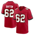 TB.Buccaneers #62 Graham Barton Player Red Home Game Ddoa Stitched Jerseys