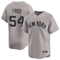 NY.Yankees #54 Max Fried Player Gray Limited Home Ddoa Stitched Jerseys