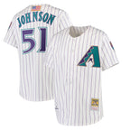 A.Diamondbacks #51 Randy Johnson Player White Mitchell & Ness Limited Home Ddoa Stitched Jerseys