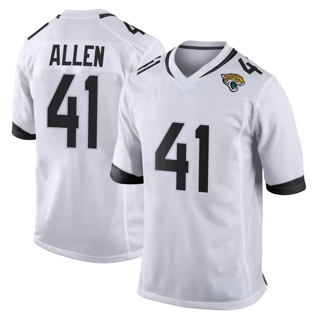 J.Jaguars #41 Josh Hines-Allen Player White Home Game Ddoa Stitched Jerseys