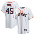 H.Astros #45 Tatsuya Imai Player White Home Game Ddoa Stitched Jerseys